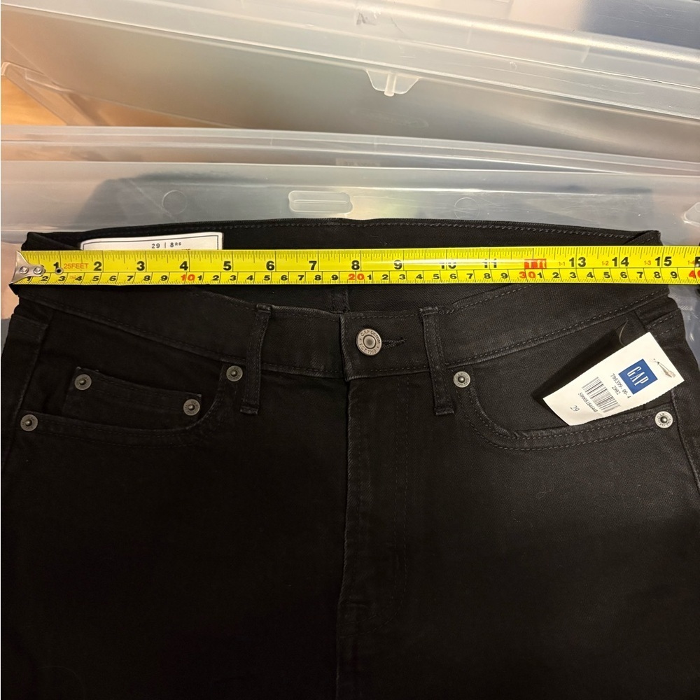 New GAP Women's Black Slim Jeans‎ Size 29 - Picture 7 of 7